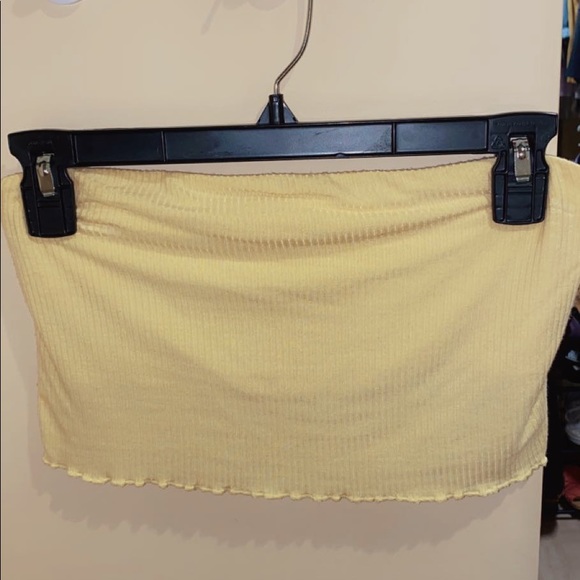 Pacsun ribbed yellow tube top - Picture 2 of 2